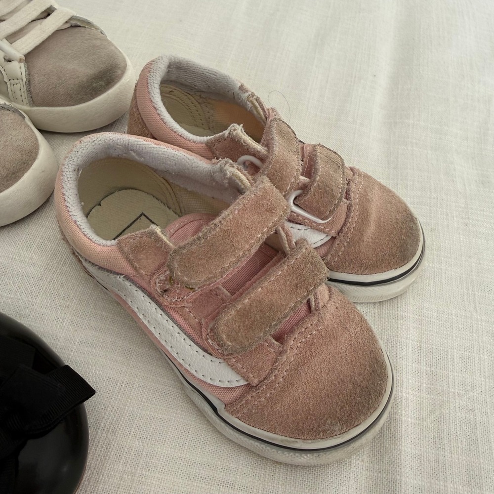 Kids Shoes‎ Bundle Janie and Jack Little Chicken Vans Pink Glitter White Sparkle - Picture 3 of 8
